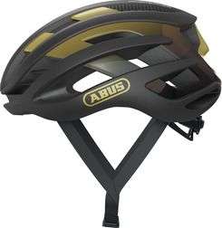 Abus airbreaker black gold cykelhjelm - Small (51-55 cm) / Sort